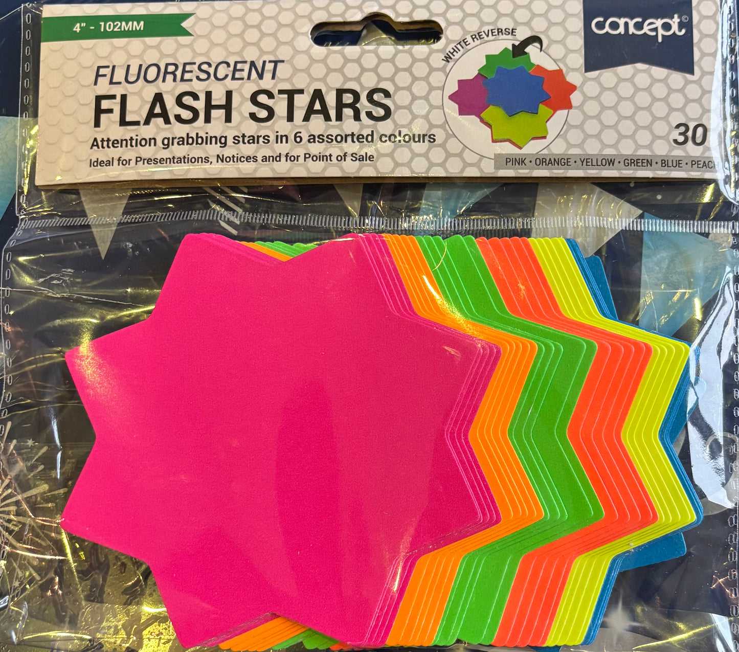Fluorescent Flash Stars
