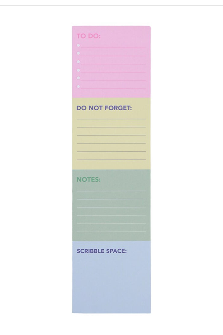 Colourful Daily Planner Pad