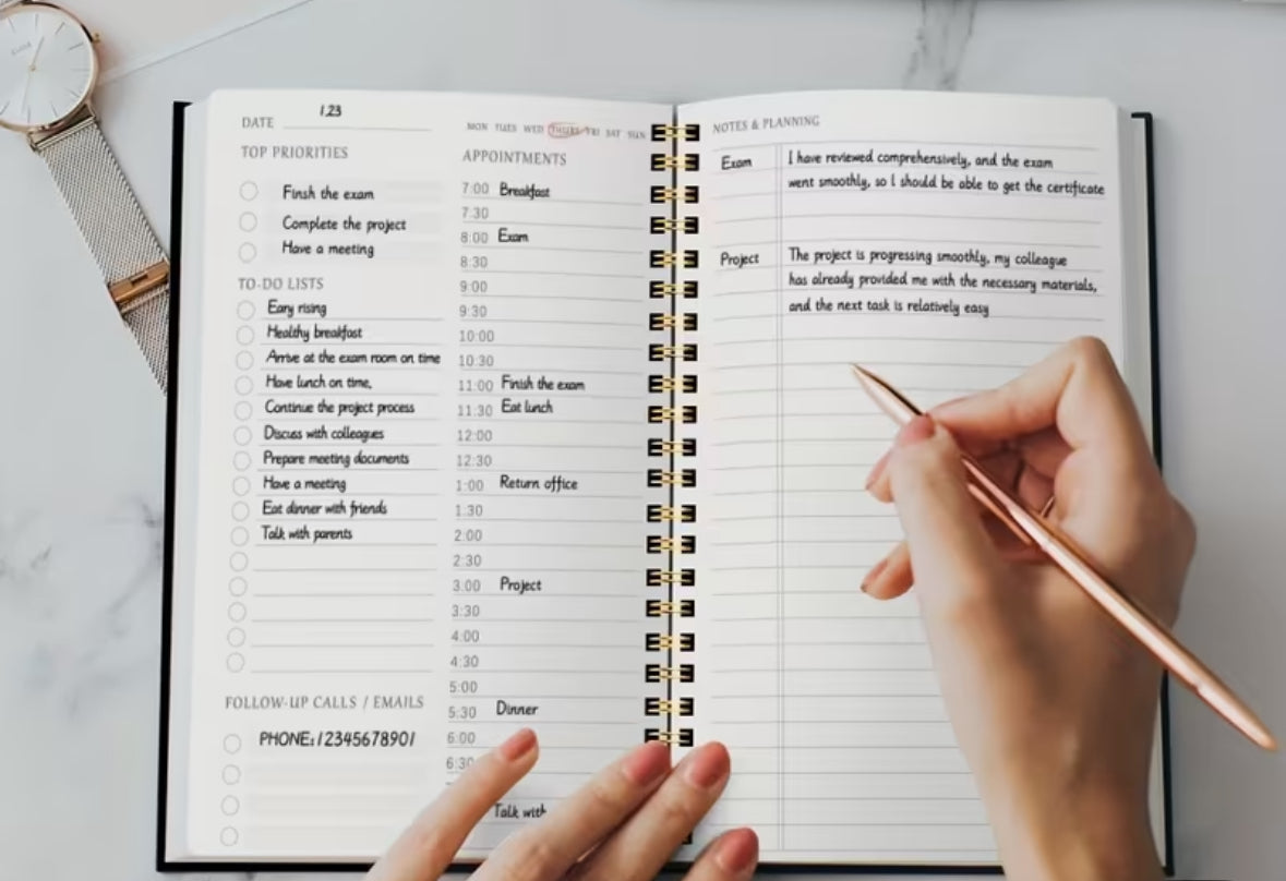 Daily Planner Notes & Lists