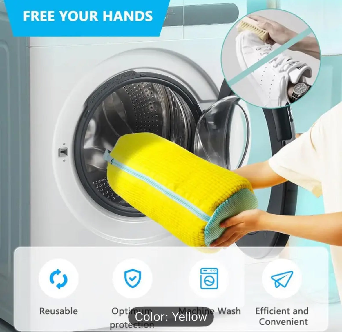 Shoe Washing Machine Bag