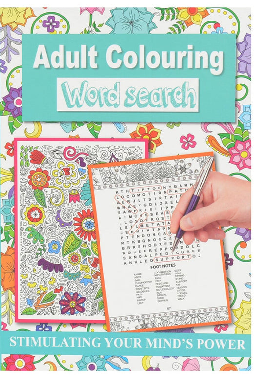 Adult Colouring and Word search