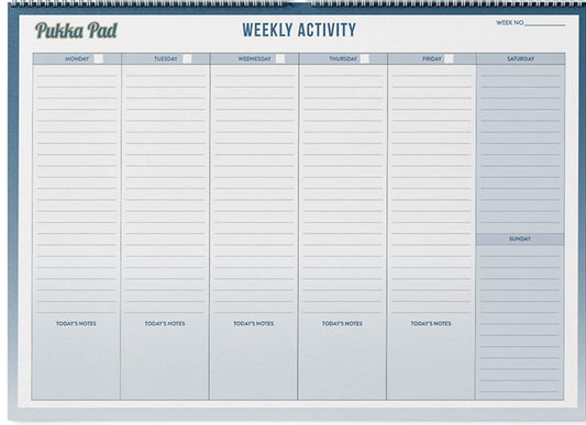 Weekly Activity Planner A3