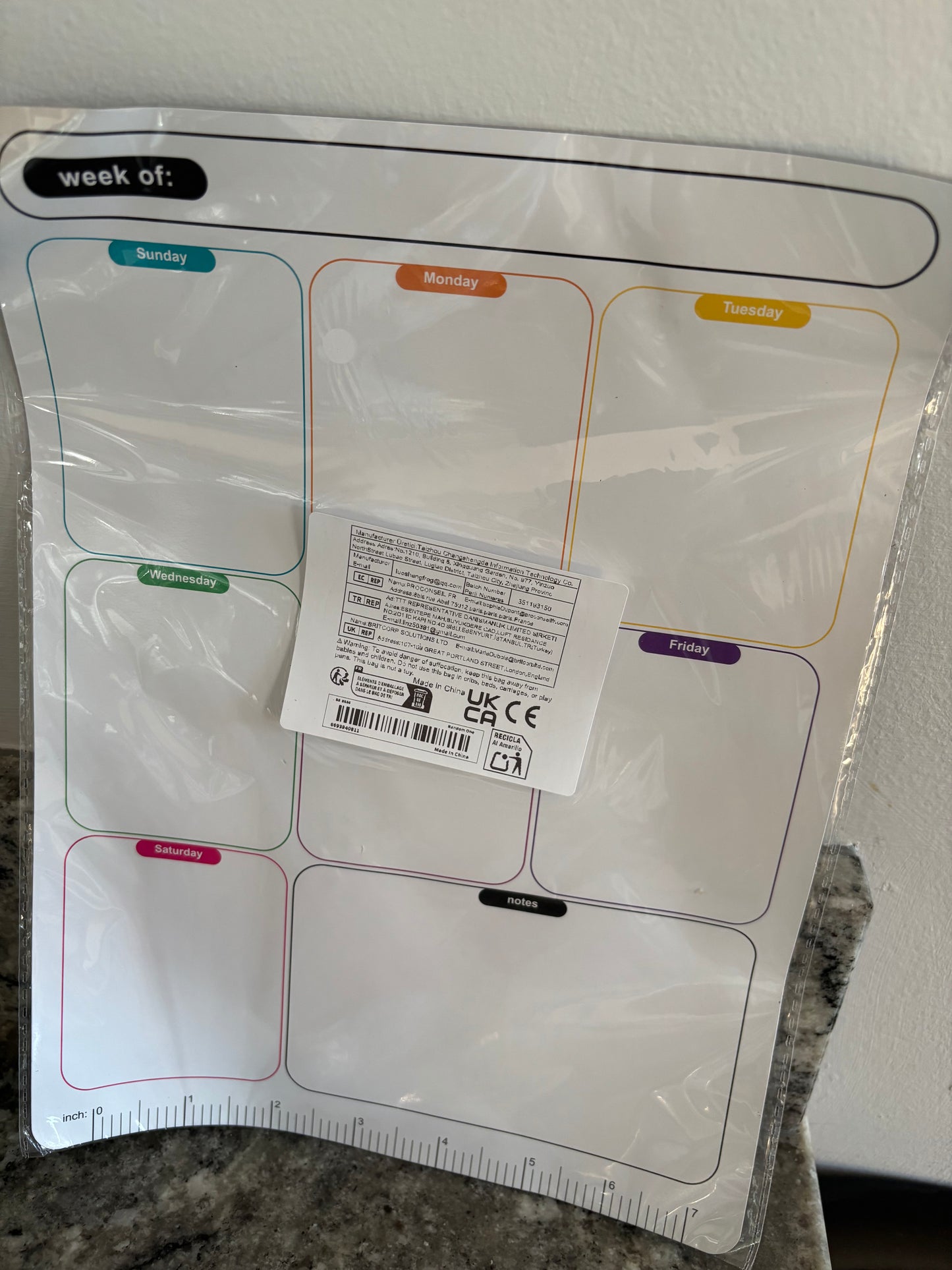 Fridge Sticker Planner