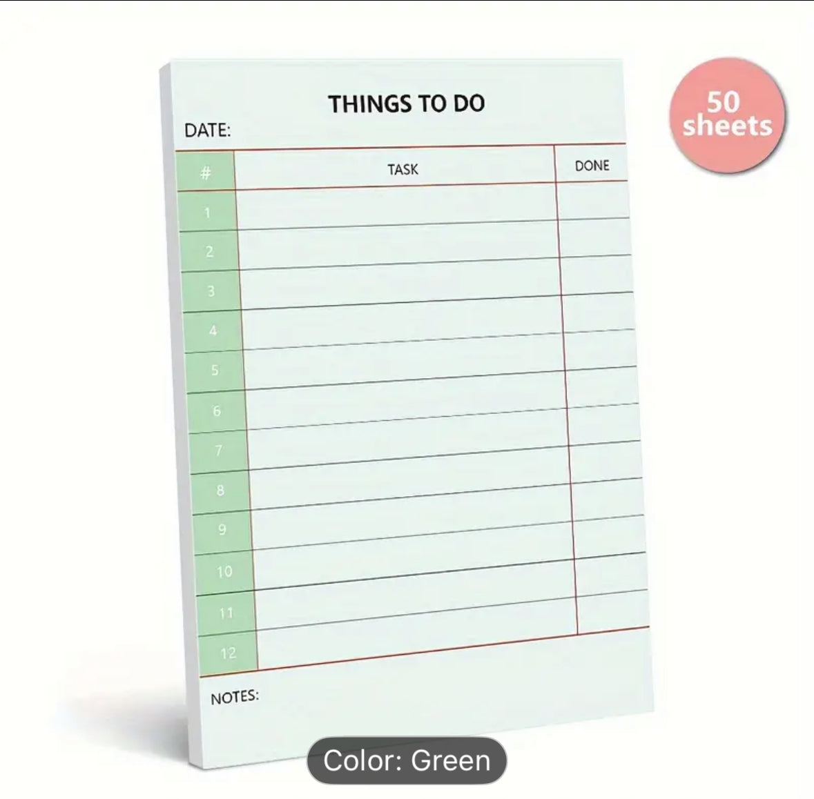 To Do List Notepad